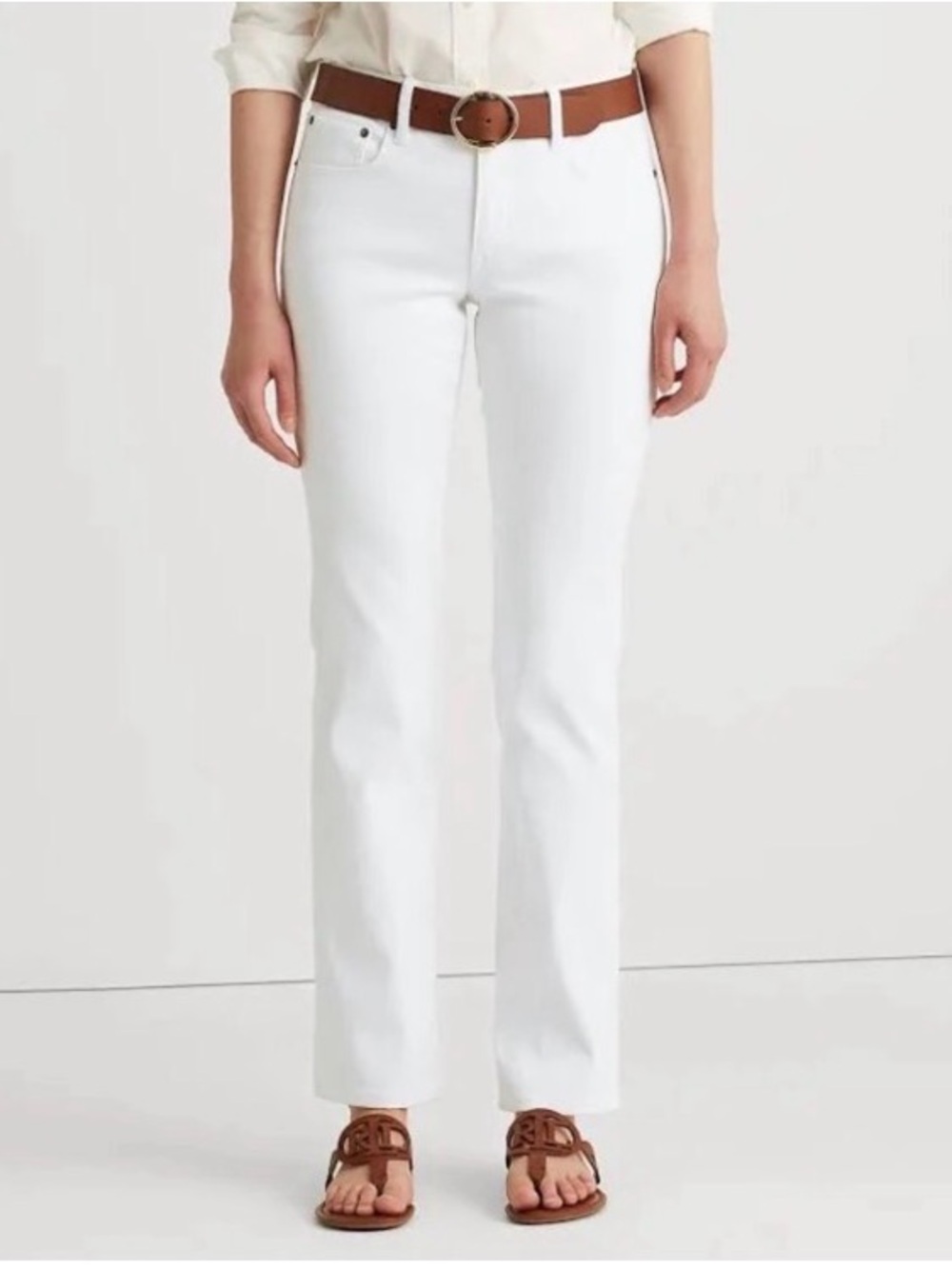 Ralph Lauren White Jeans-size 10